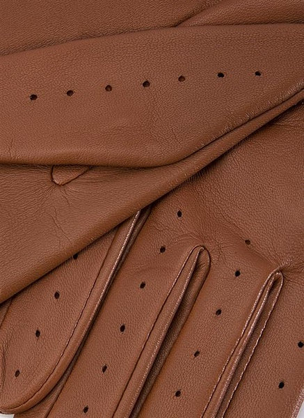 DENTS Thruxton Leather Driving Gloves - Ladies - Cognac - Image 3