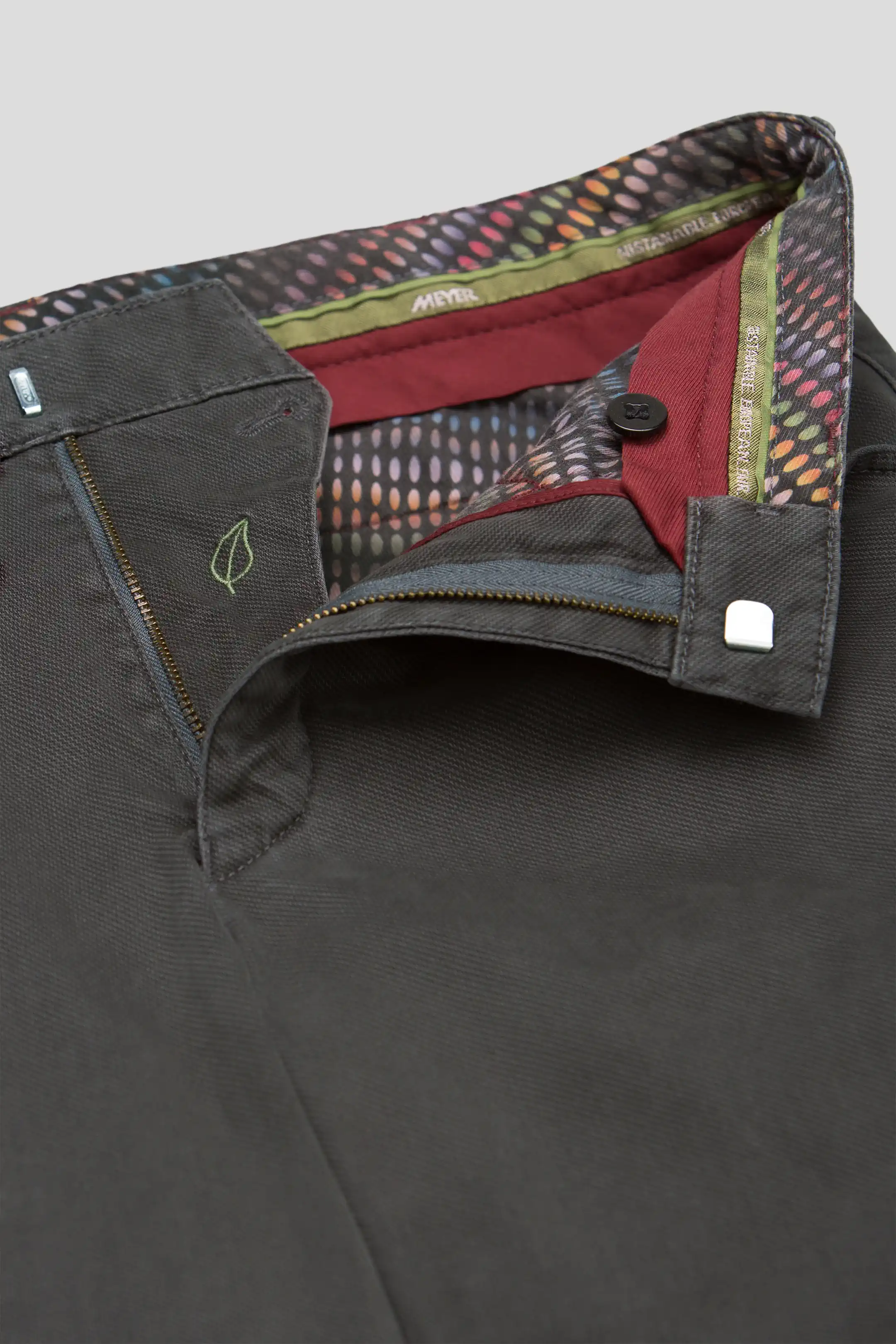 40% OFF - MEYER Chicago Trousers - 5613 Fine Micro Cotton Chinos - Mid Grey - Size: 36 REGULAR - Image 5