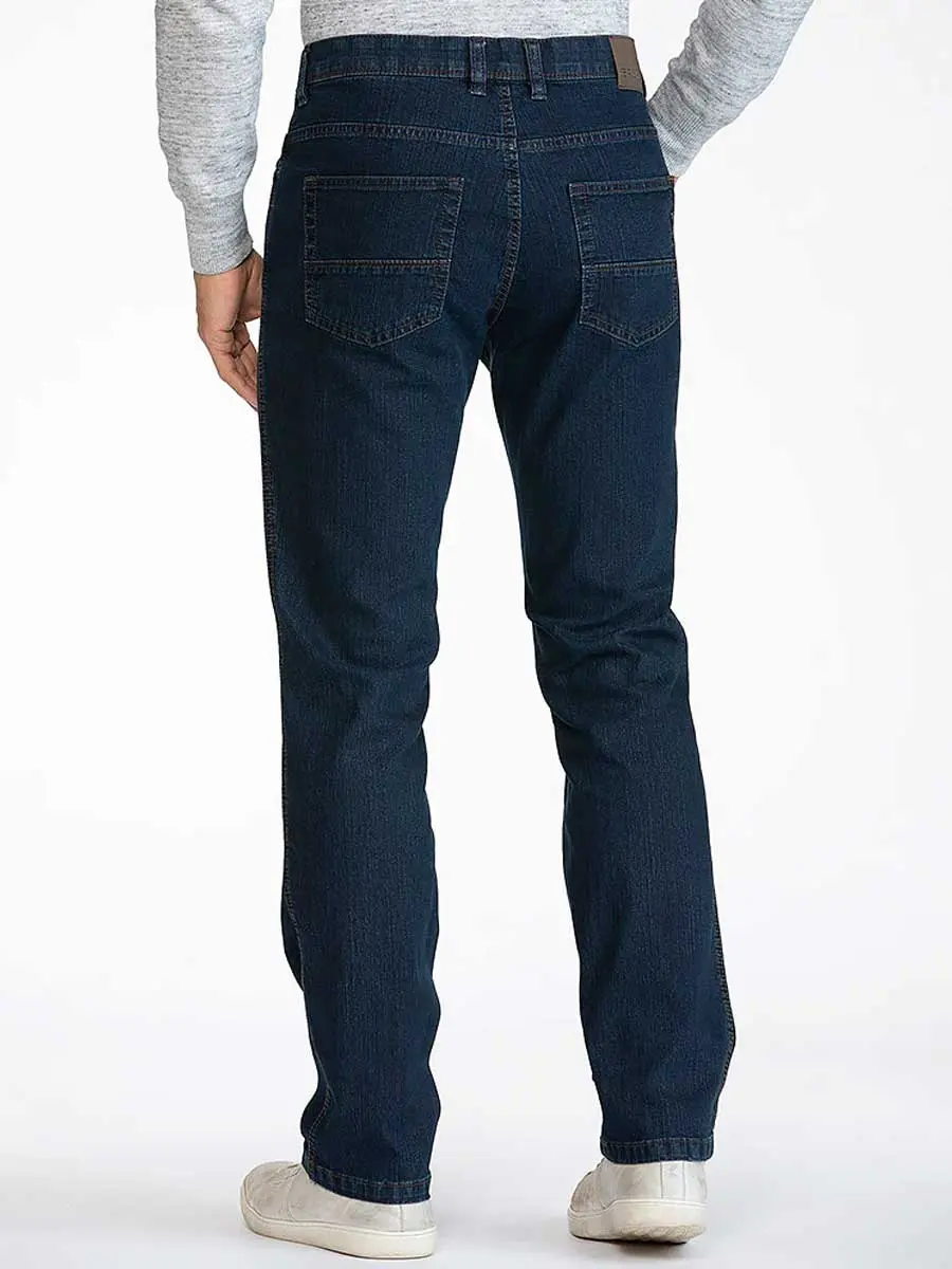 40% OFF - BRUHL Mens Genua III B Light Ring Denim Jeans - Dark Navy - Size: 38 SMALL - Image 3