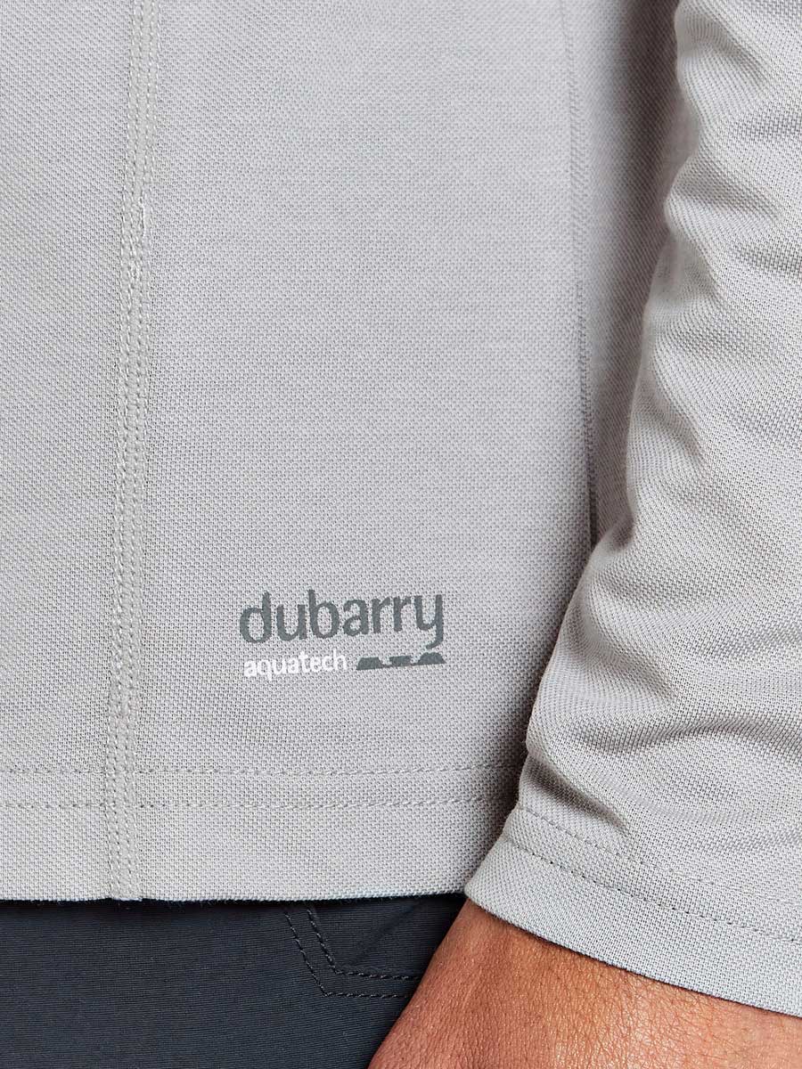 DUBARRY Freshford Unisex Long-Sleeved Technical Polo - Platinum - Image 2