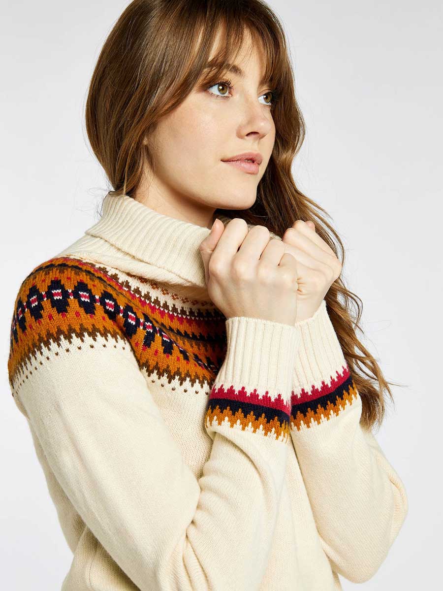 40% OFF - DUBARRY Riverdale Fair Isle Knitted Sweater - Women's - Chalk - Size: UK 16 - Image 4