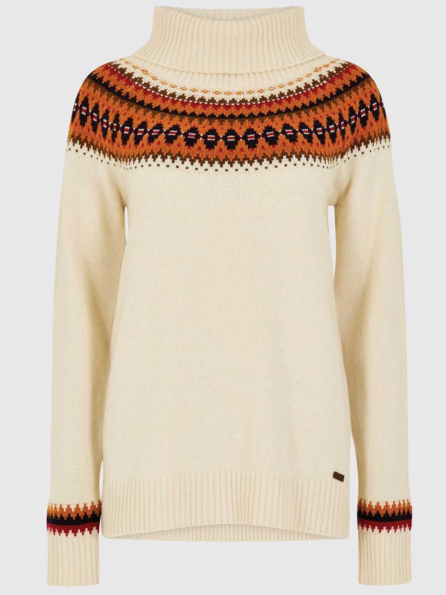 40% OFF - DUBARRY Riverdale Fair Isle Knitted Sweater - Women's - Chalk - Size: UK 16 - Image 6