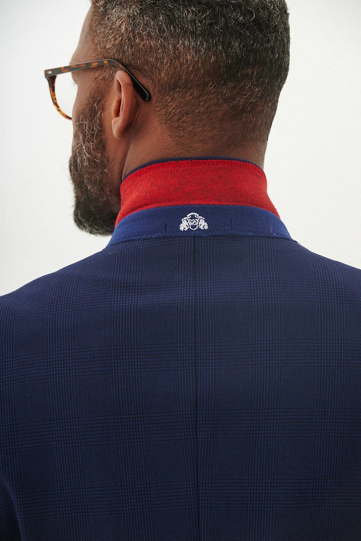 50% OFF - MARC DARCY Bromley Blazer - Mens Slim Fit - Navy Check - Size: UK 38 Regular - Image 7