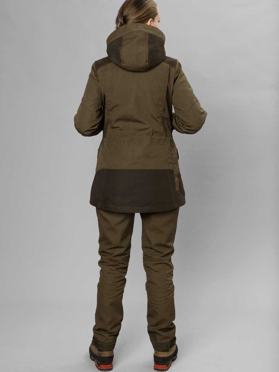 40% OFF - SEELAND Key Point Kora Waterproof Jacket - Ladies - Pine Green / Grizzly Brown - Size: UK 14 (EU 42) - Image 12