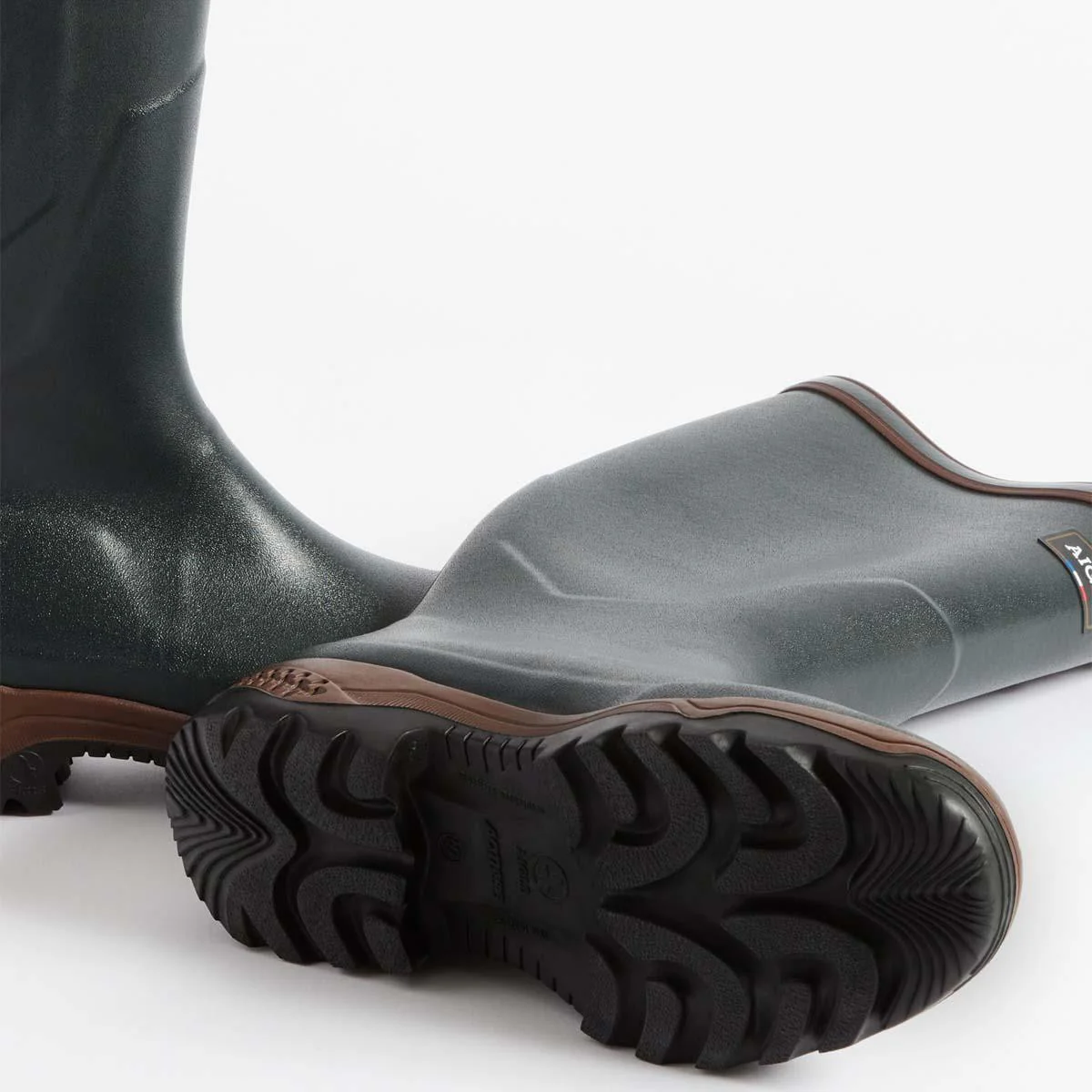AIGLE Parcours 2 Vario Wellingtons Boots - Adjustable Fit - Bronze Green - Image 5