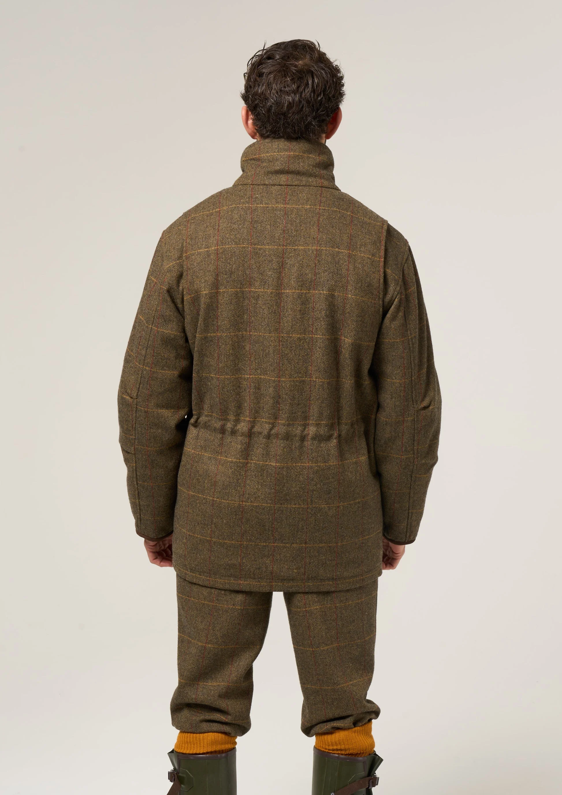 ALAN PAINE Combrook Mens Shooting Field Coat - Teak - Image 3