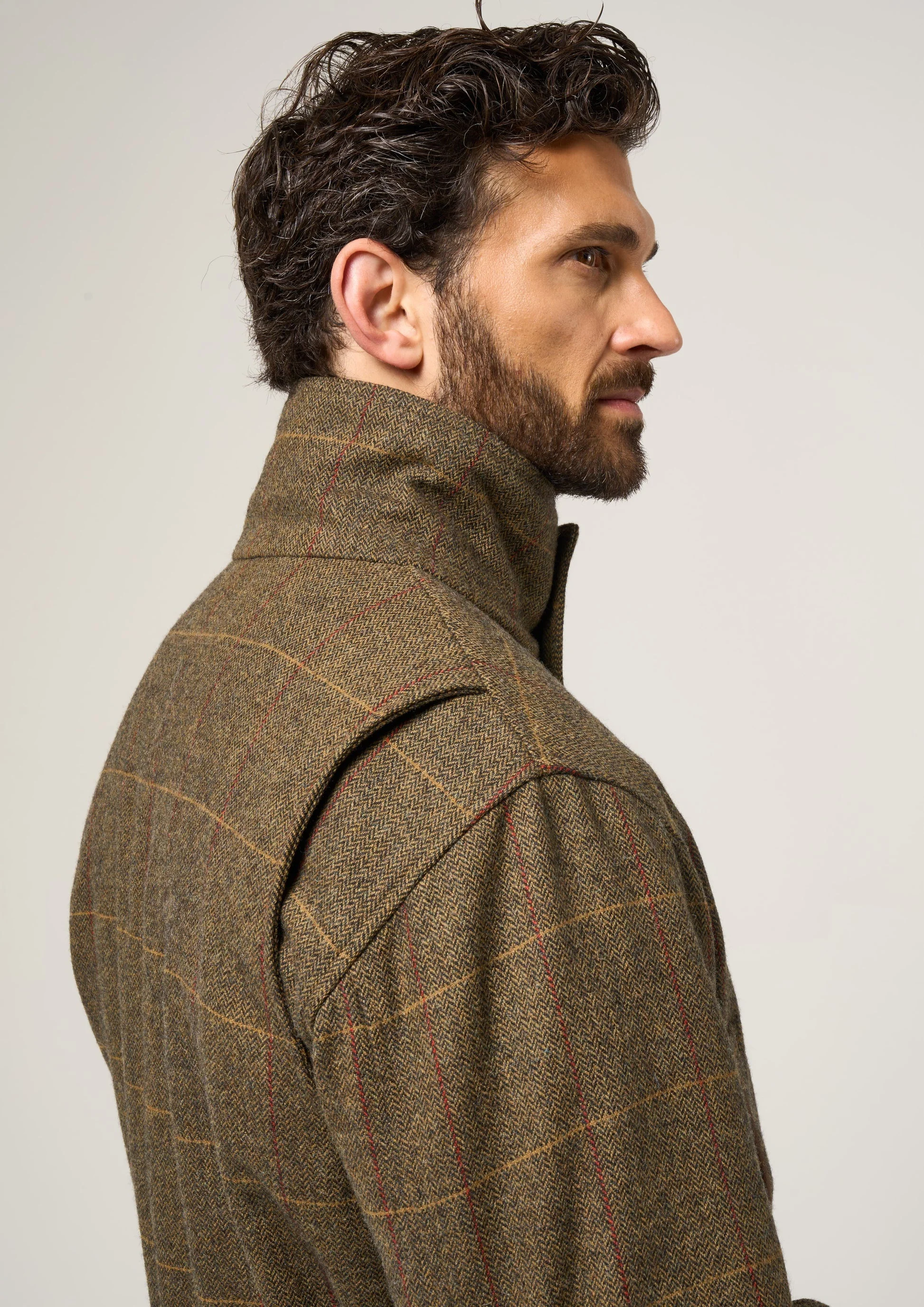ALAN PAINE Combrook Mens Shooting Field Coat - Teak - Image 5