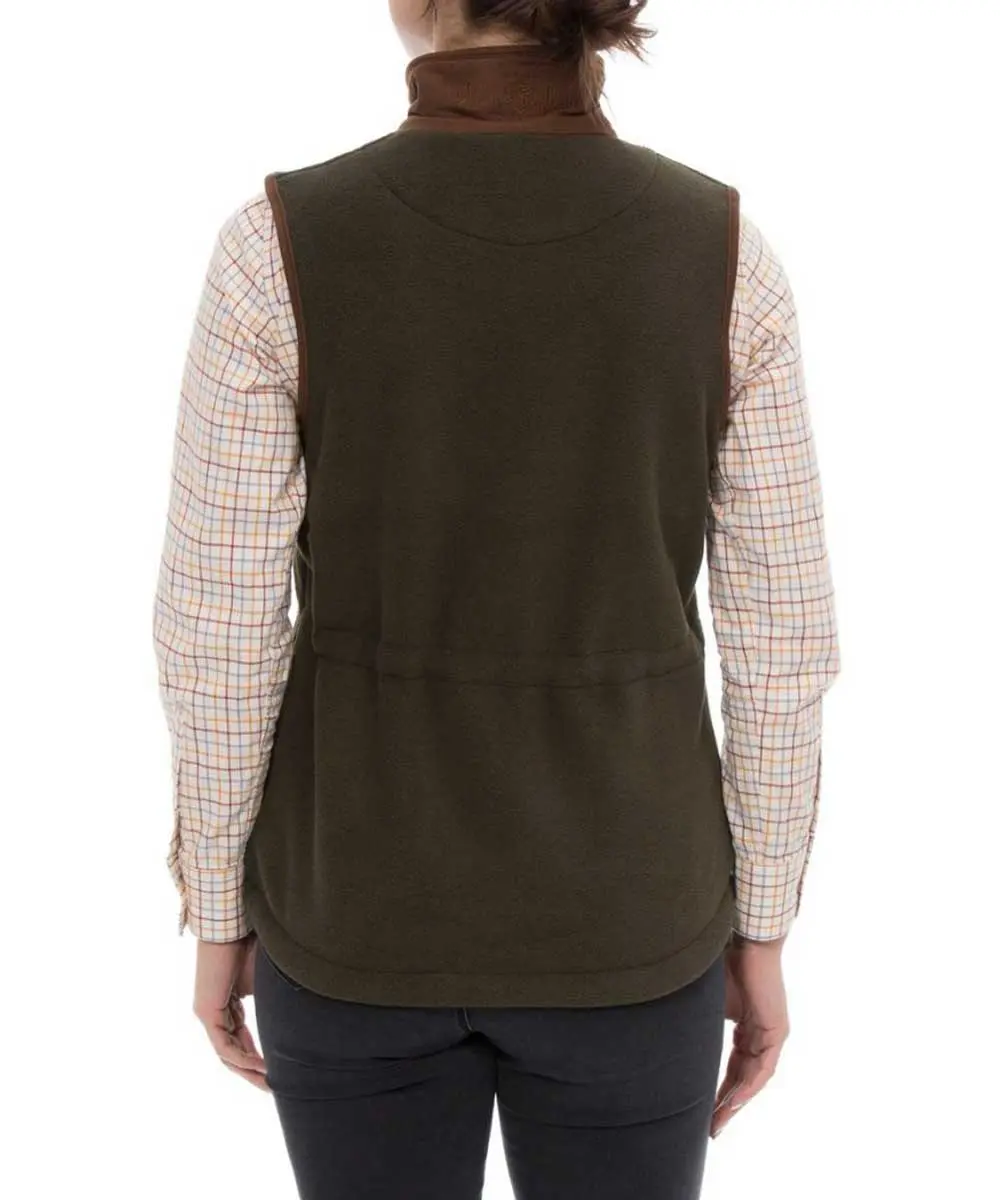 ALAN PAINE Aylsham Ladies Fleece Gilet - Green - Image 3