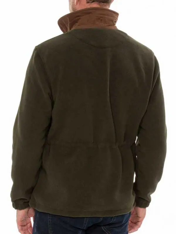 ALAN PAINE Aylsham Mens Fleece Jacket - Green - Image 3