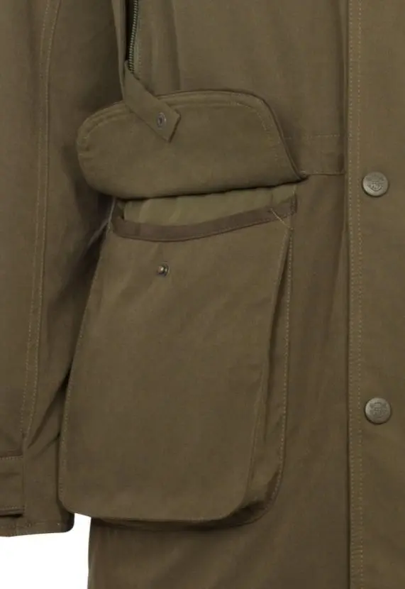 ALAN PAINE Dunswell Mens Waterproof Field Coat - Olive - Image 6