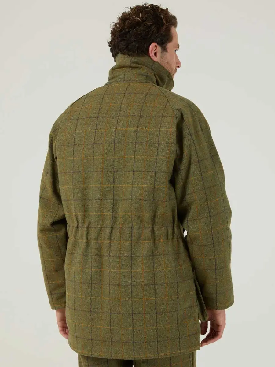 ALAN PAINE Rutland Mens Waterproof Shooting Coat - Dark Moss - Image 6