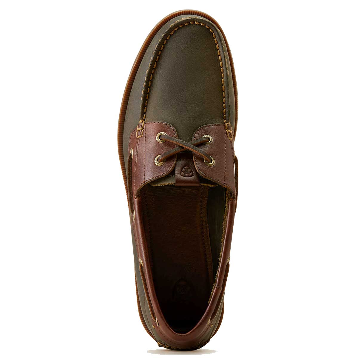 ARIAT Antigua Deck Shoes - Mens - Olive Night - Image 4