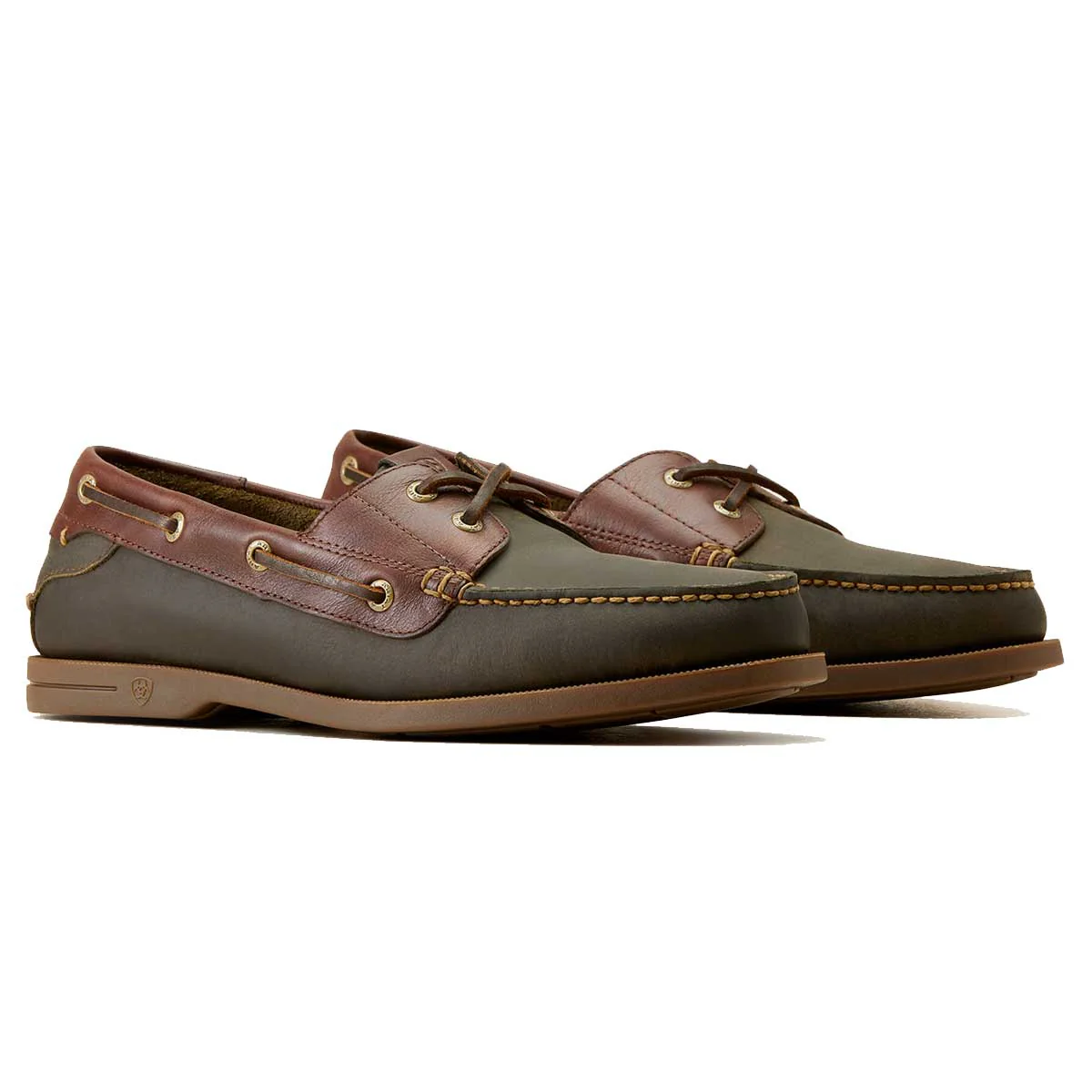 ARIAT Antigua Deck Shoes - Mens - Olive Night - Image 5