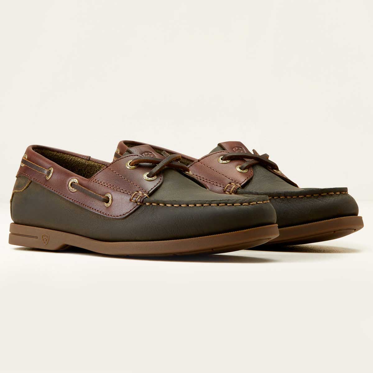 ARIAT Antigua Deck Shoes - Womens - Olive Night - Image 2