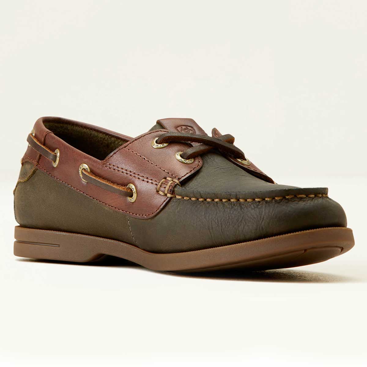 ARIAT Antigua Deck Shoes - Womens - Olive Night - Image 3