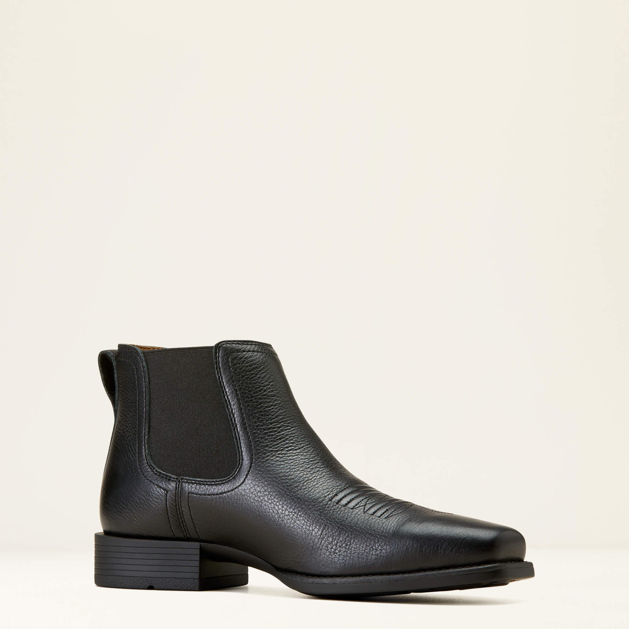 ARIAT Booker Ultra Square Toe Western Boots - Mens - Black Deertan - Image 7