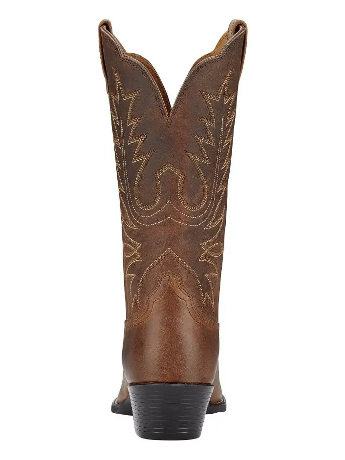 ARIAT Heritage Western R Toe Boots - Womens Cowgirl - Distressed Brown - Image 4