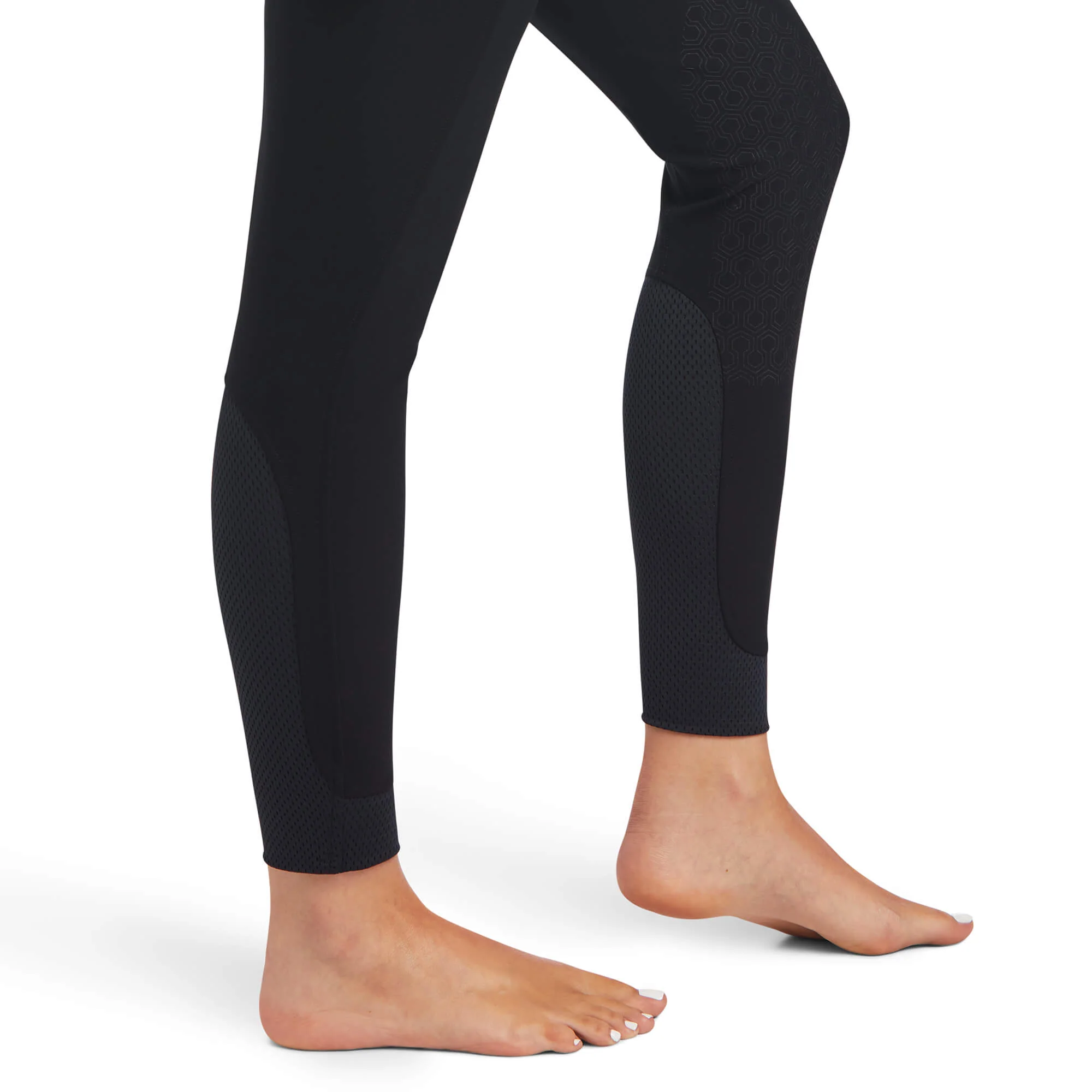 ARIAT Tri Factor Grip Full Seat Breeches – Womens -  Black - Image 4