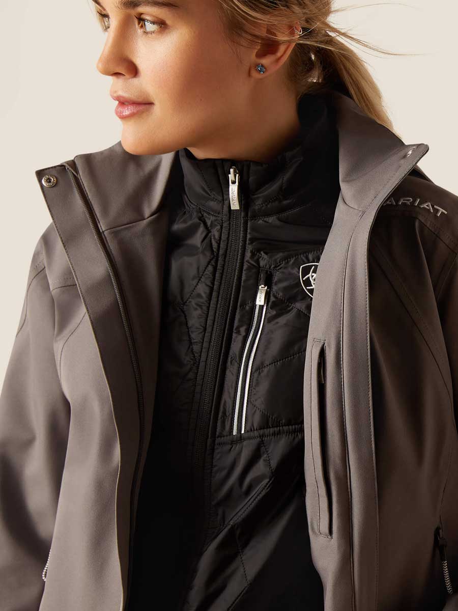ARIAT Coastal Waterproof Jacket - Women's - Plum Grey - Image 4
