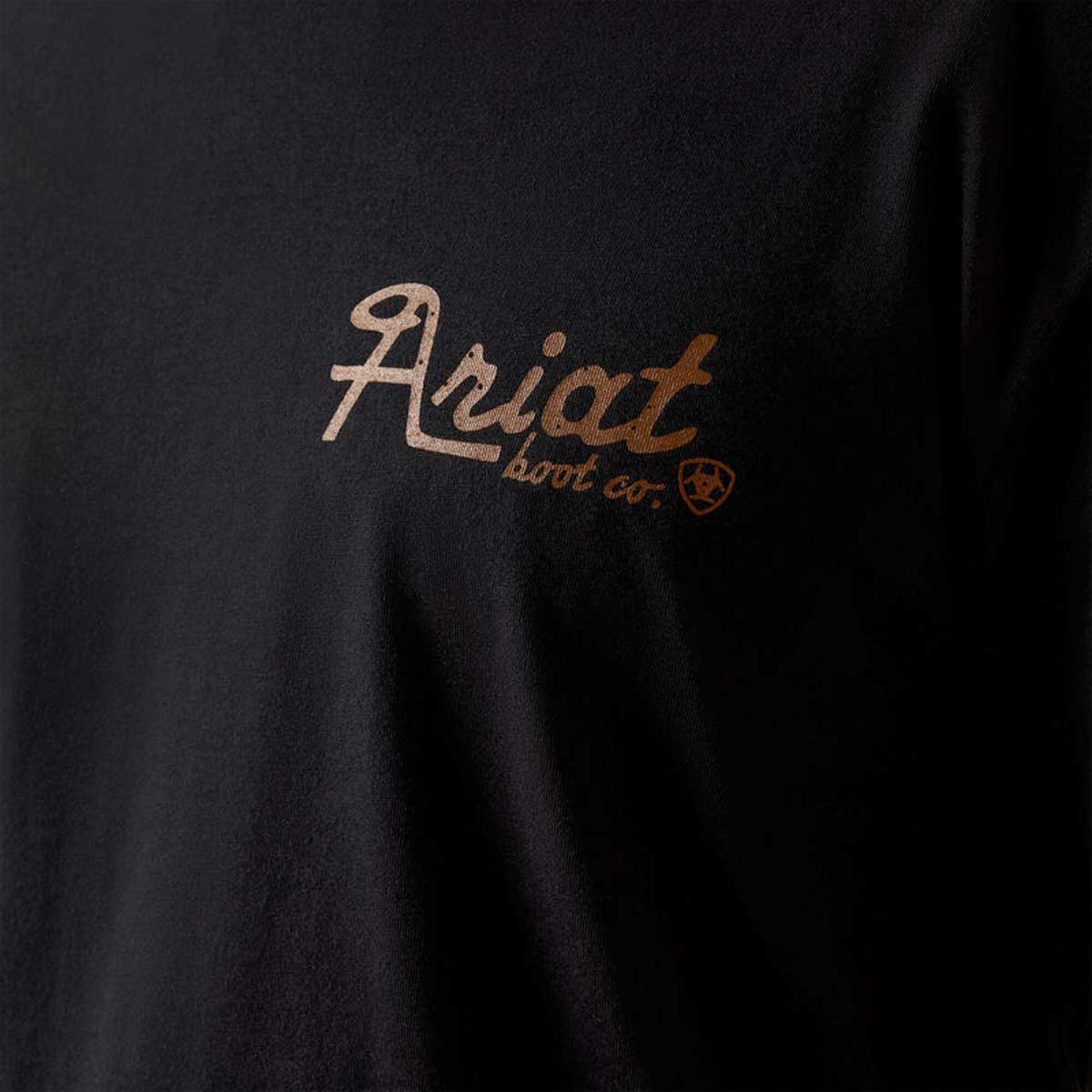 ARIAT Cowmooflage Classic Fit T-Shirt - Mens - Black - Image 5