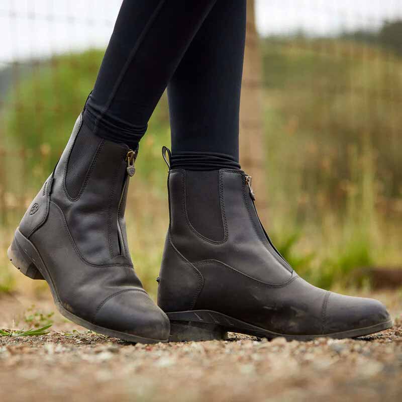 ARIAT Heritage IV Steel Toe Zip Paddock Boots - Womens - Black - Image 2