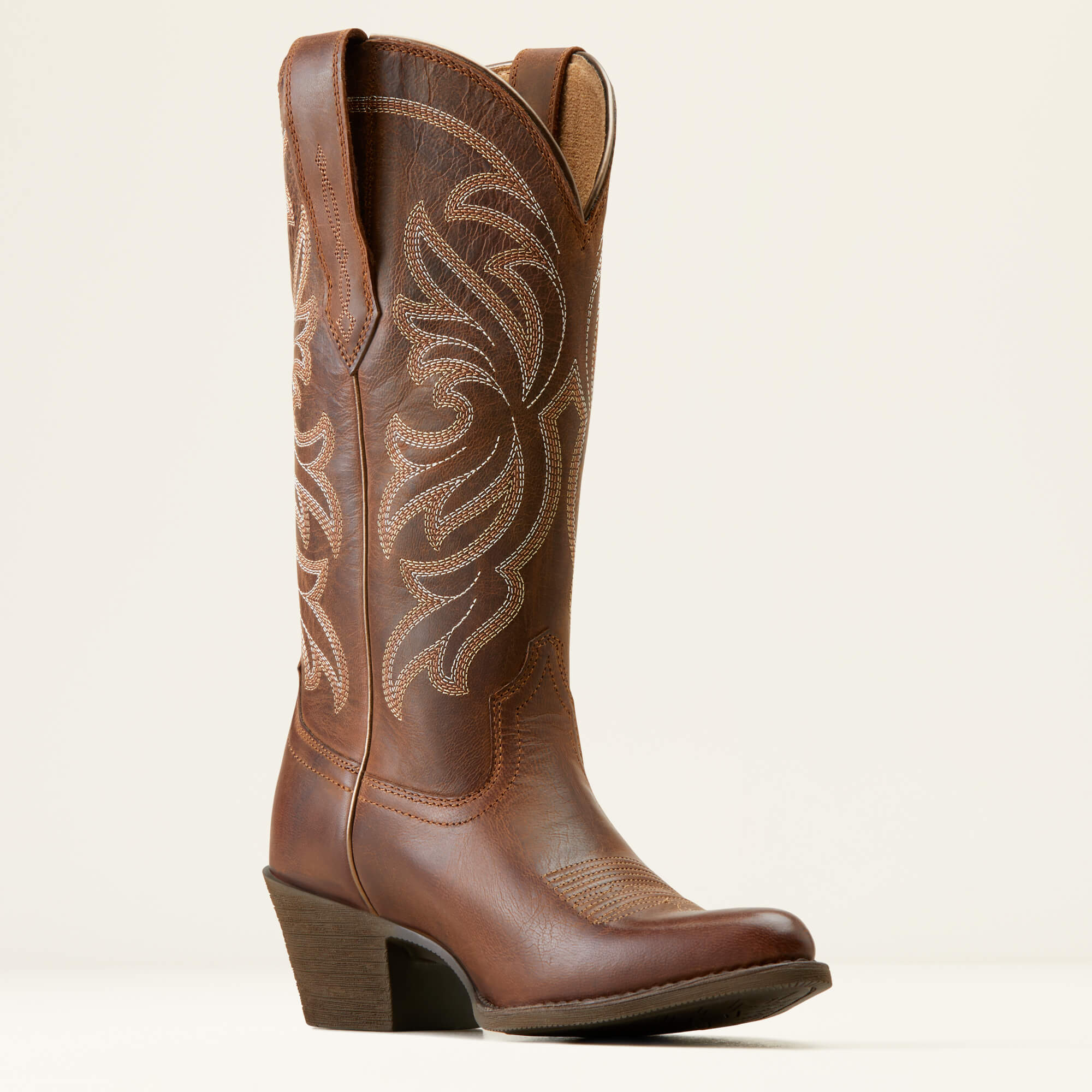 ARIAT Heritage J Toe Stretchfit Western Boots - Womens Cowgirl - Sassy Brown - Image 9