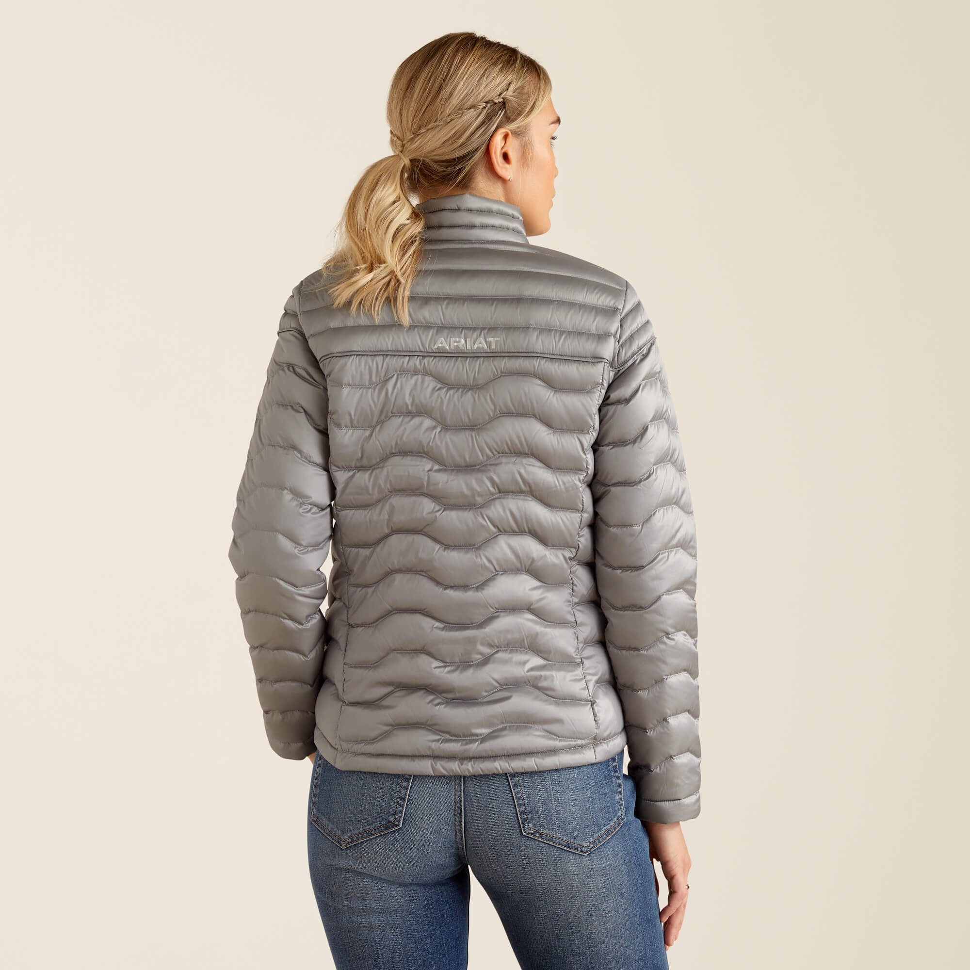 ARIAT Ideal Down Insulated Jacket - Womens - Iridescent Ultimate Grey - Image 2