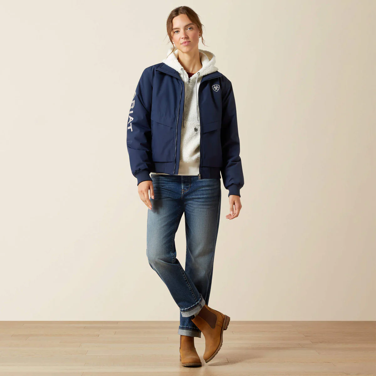 ARIAT Stable 2.0 Jacket - Womens Insulated - Navy - Image 3