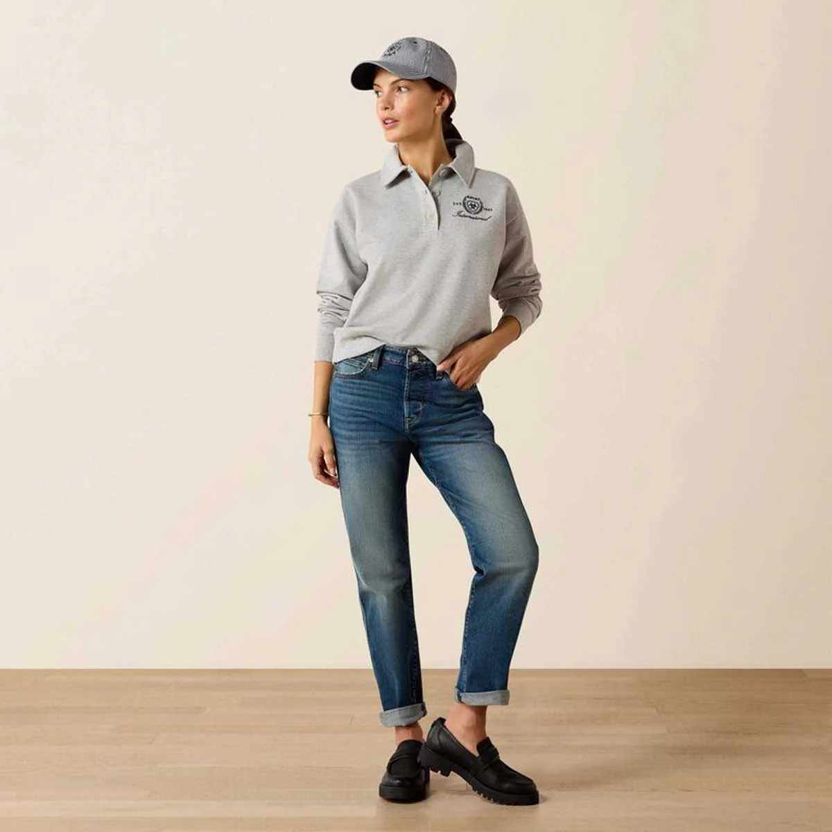 ARIAT Lovett Sweatshirt - Womens - Heather Grey - Image 2
