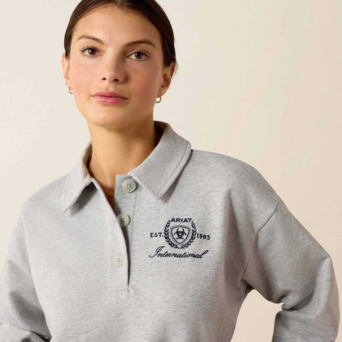 ARIAT Lovett Sweatshirt - Womens - Heather Grey - Image 3