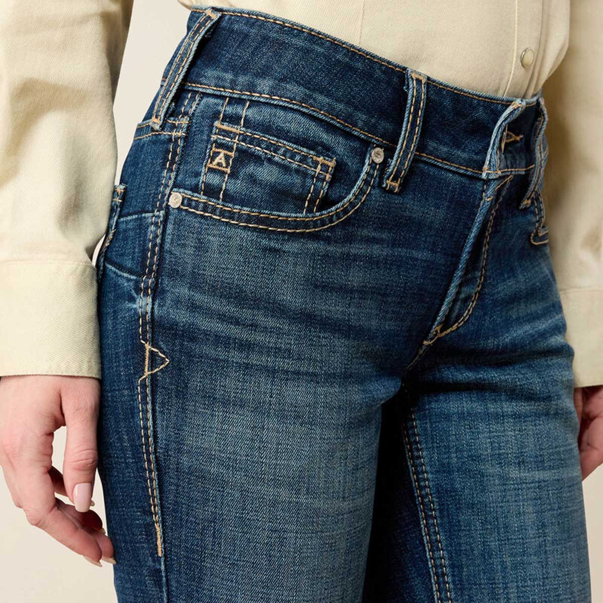 ARIAT Mid Rise Fiona Boot Cut Jeans - Women's - Istanbul - Image 5