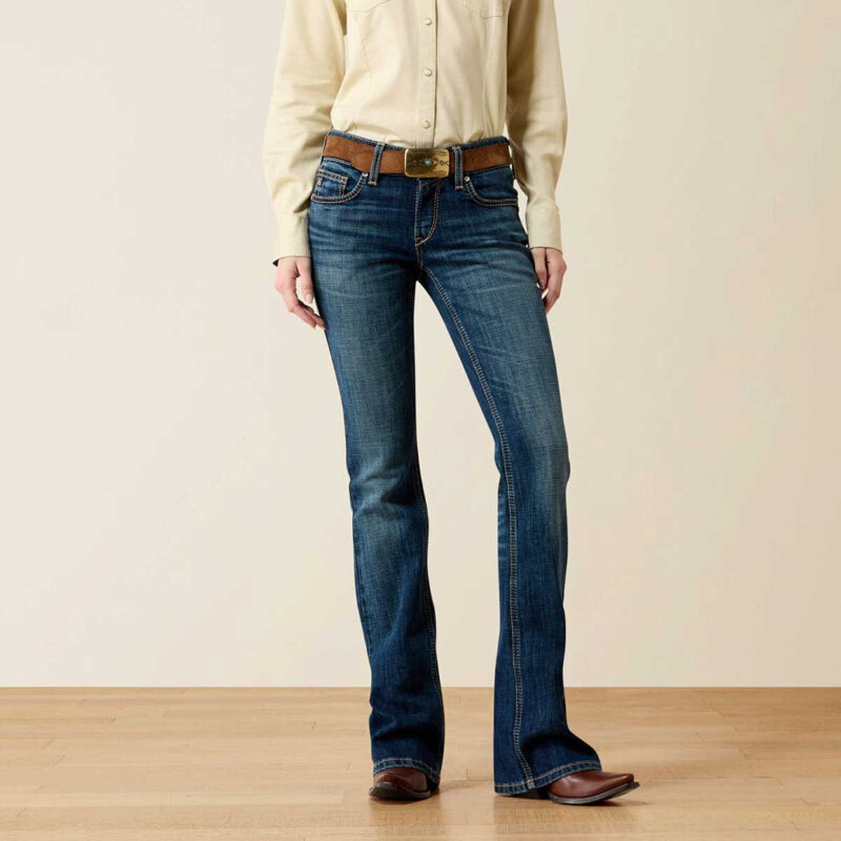 ARIAT Mid Rise Fiona Boot Cut Jeans - Women's - Istanbul - Image 6
