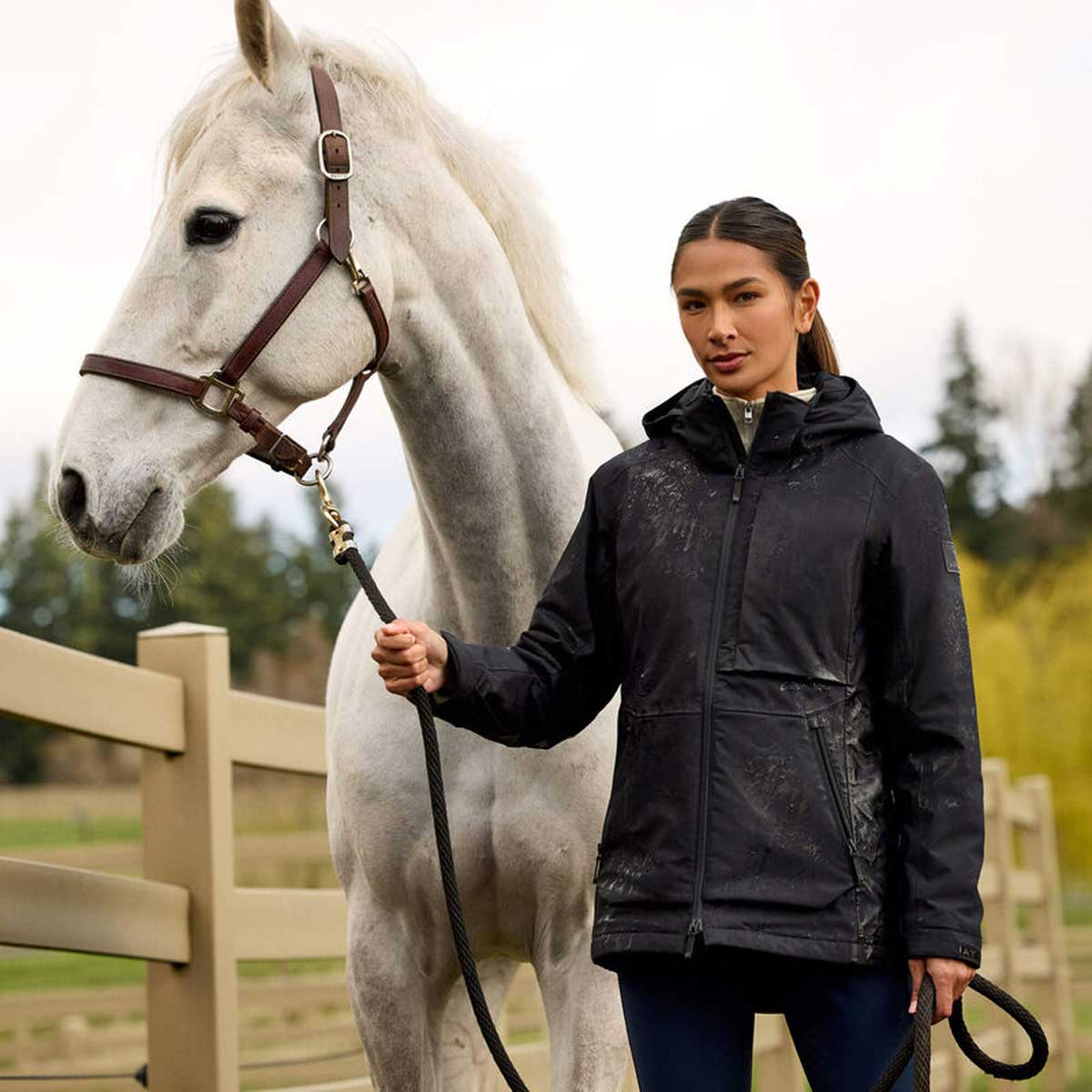 ARIAT Outer Banks Waterproof Jacket - Womens Insulated - Black - Image 2