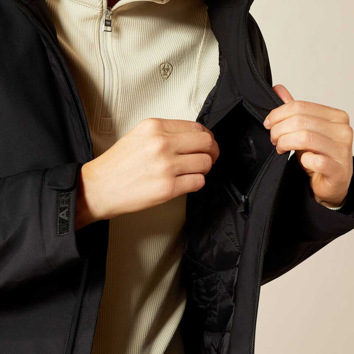 ARIAT Outer Banks Waterproof Jacket - Womens Insulated - Black - Image 8