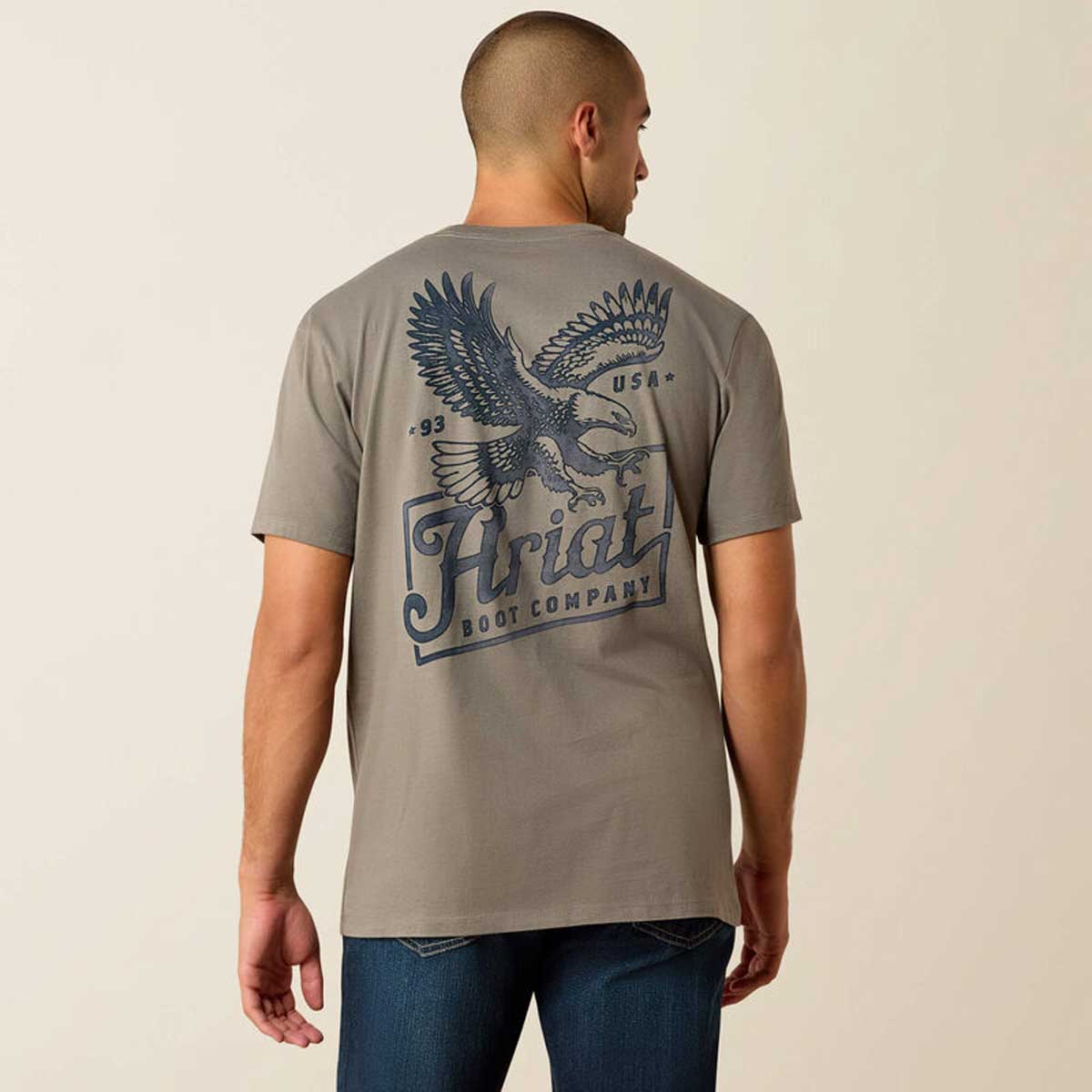 ARIAT Paintriot Classic Fit T-Shirt - Mens - Smoked Pearl