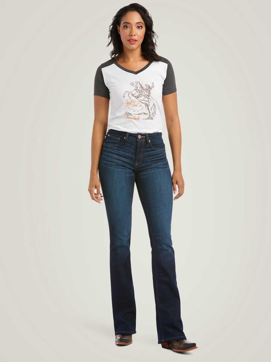 ARIAT R.E.A.L High Rise Ballary Boot Cut Jeans - Women's - Pennsylvania - Image 4