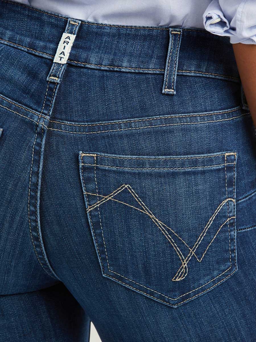 ARIAT R.E.A.L Perfect Rise Abby Straight Jeans - Women's - Mackenzie Blue - Image 4