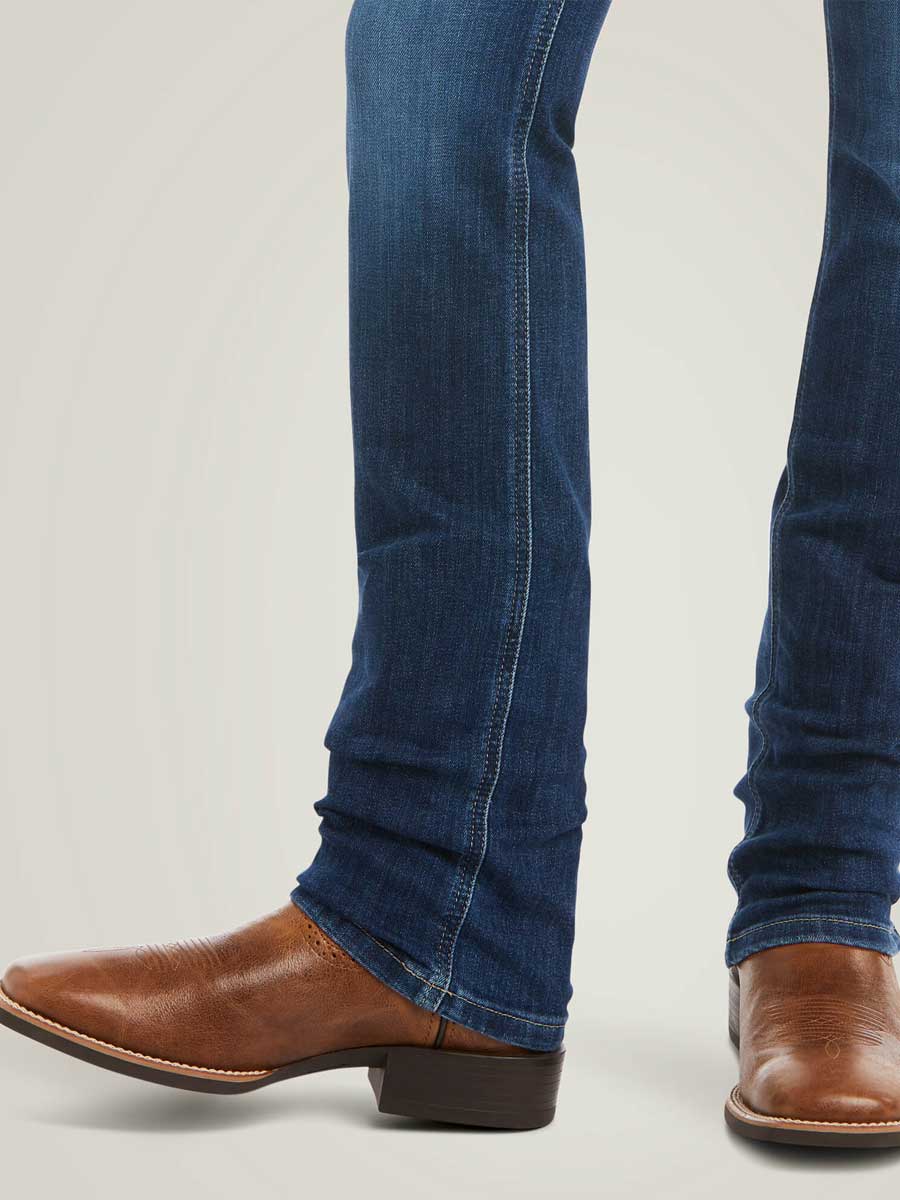 ARIAT R.E.A.L Perfect Rise Abby Straight Jeans - Women's - Mackenzie Blue - Image 5