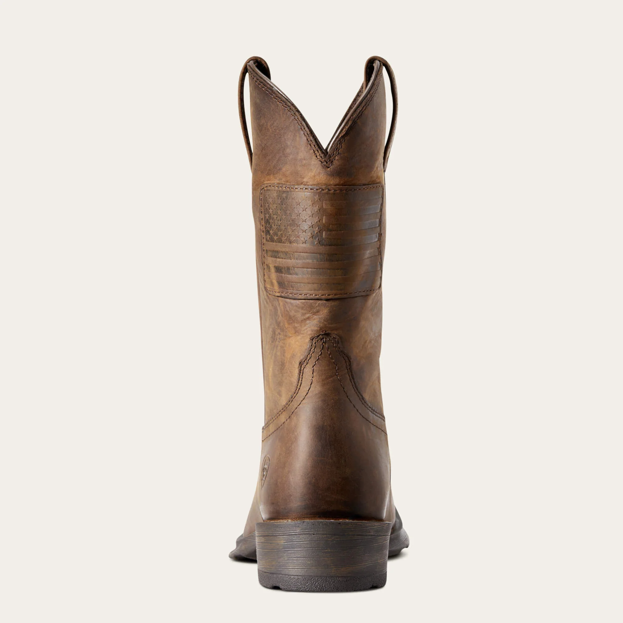 ARIAT Rambler Patriot Western Cowboy Boots - Men's - Distressed Brown - Image 6