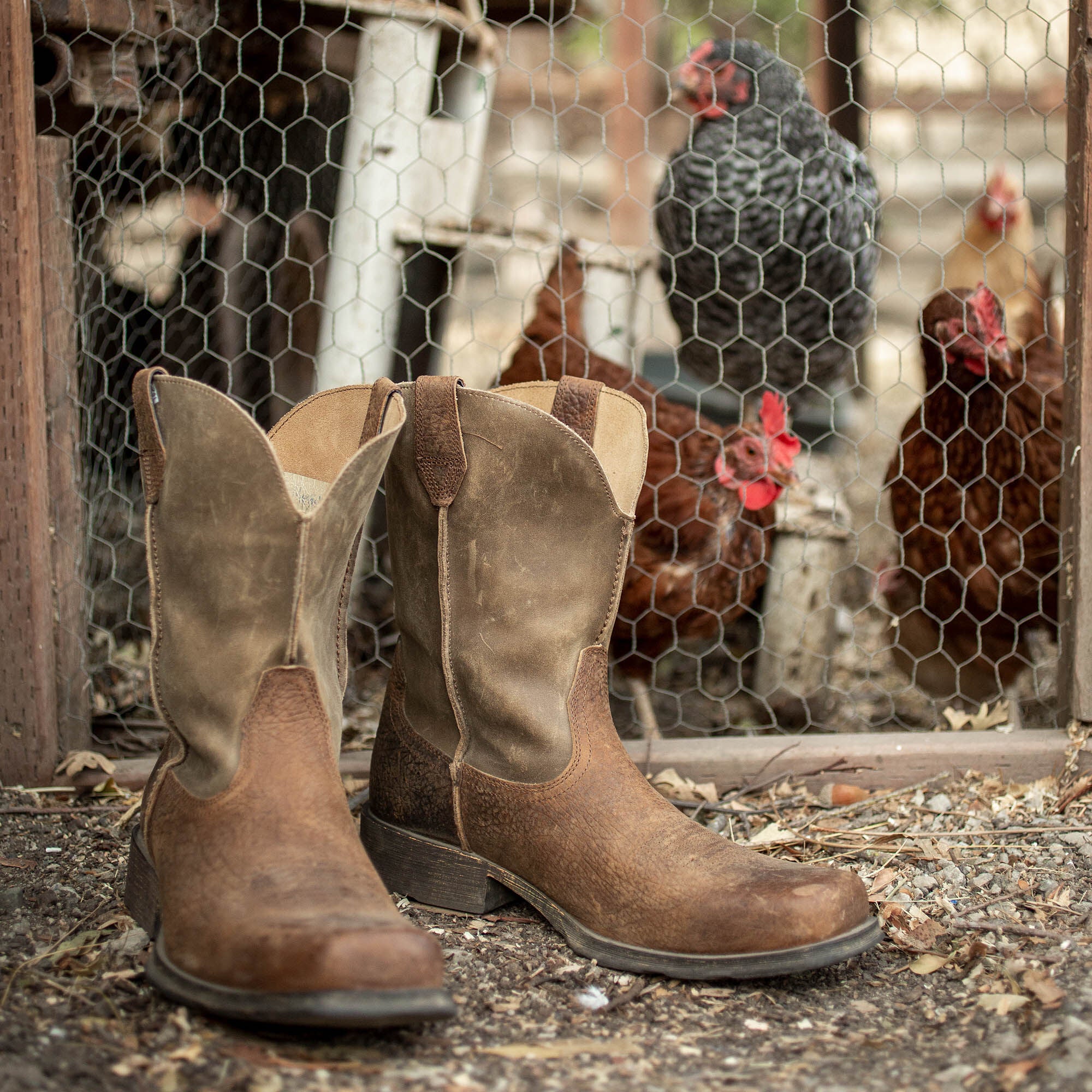 ARIAT Rambler Western Cowboy Boots - Mens - Earth - Image 2