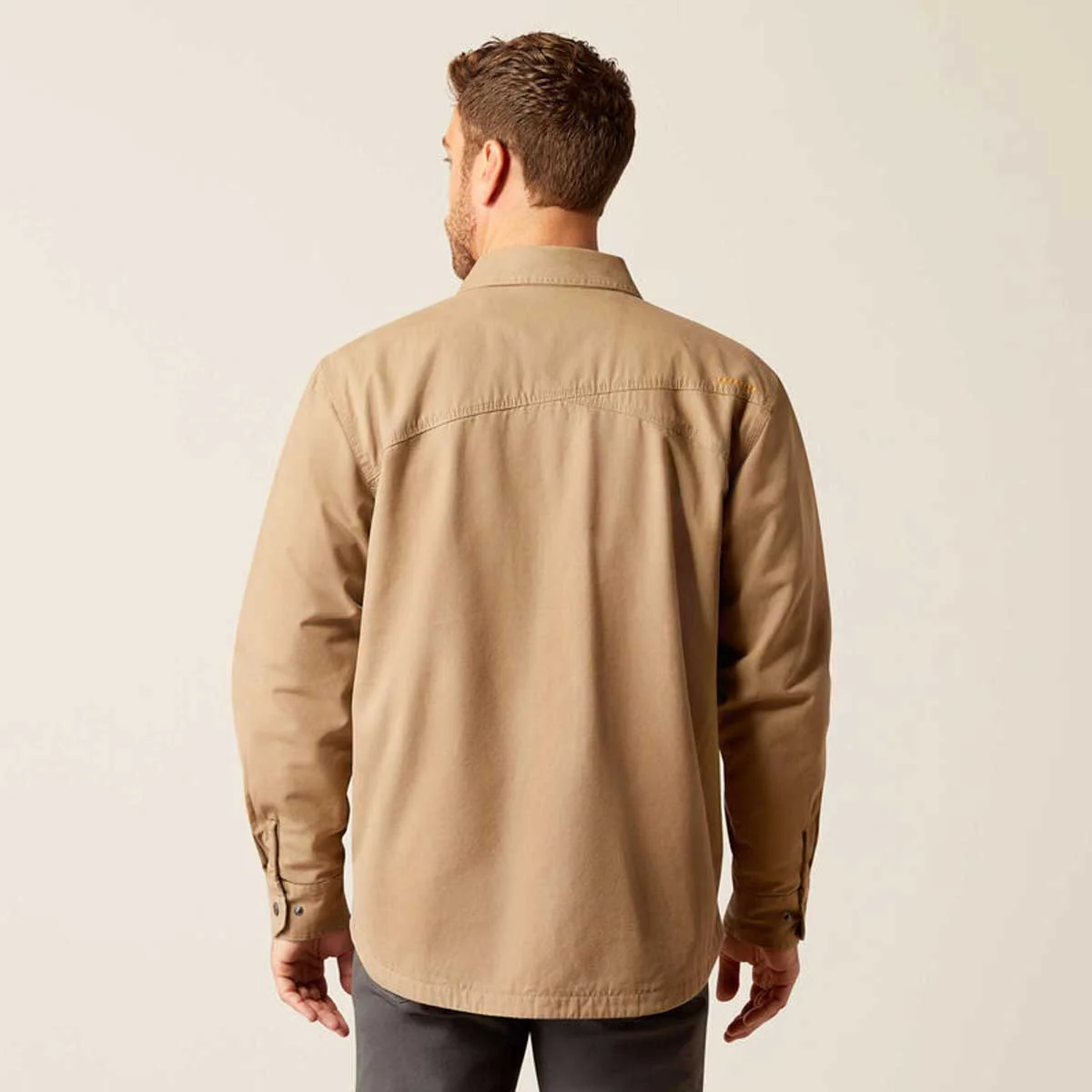 ARIAT Rebar Canvas Work Jacket - Mens - Khaki - Image 2