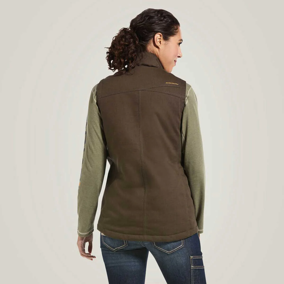 ARIAT Rebar DuraCanvas Insulated Gilet - Womens - Wren - Image 2