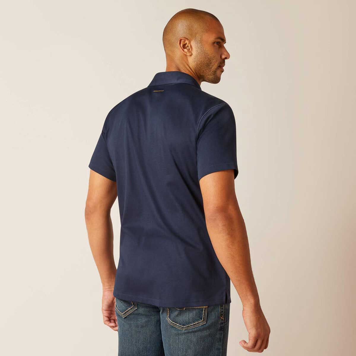 ARIAT Rebar Polo Shirt - Mens - Navy - Image 2