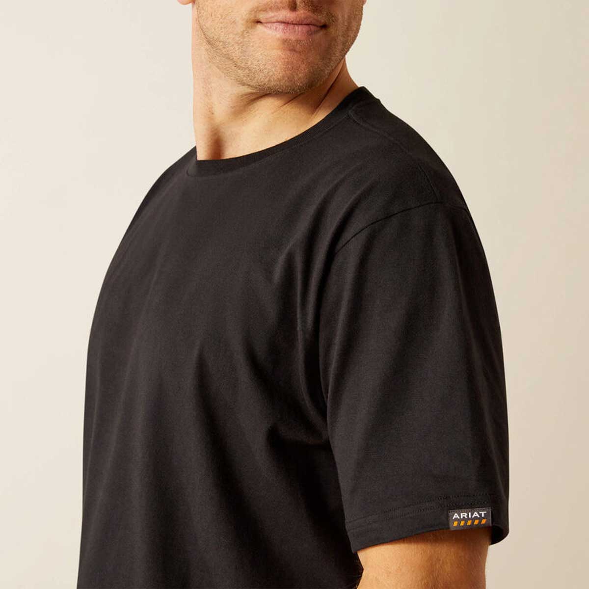 ARIAT Rebar Strong Cotton T-Shirt - Mens - Black - Image 4