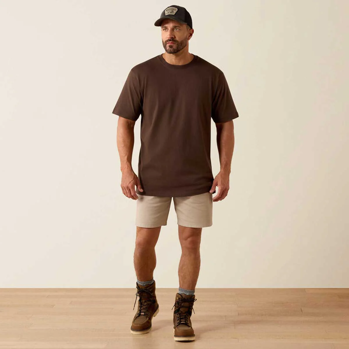 ARIAT Rebar Strong Cotton T-Shirt - Mens - Wren - Image 3