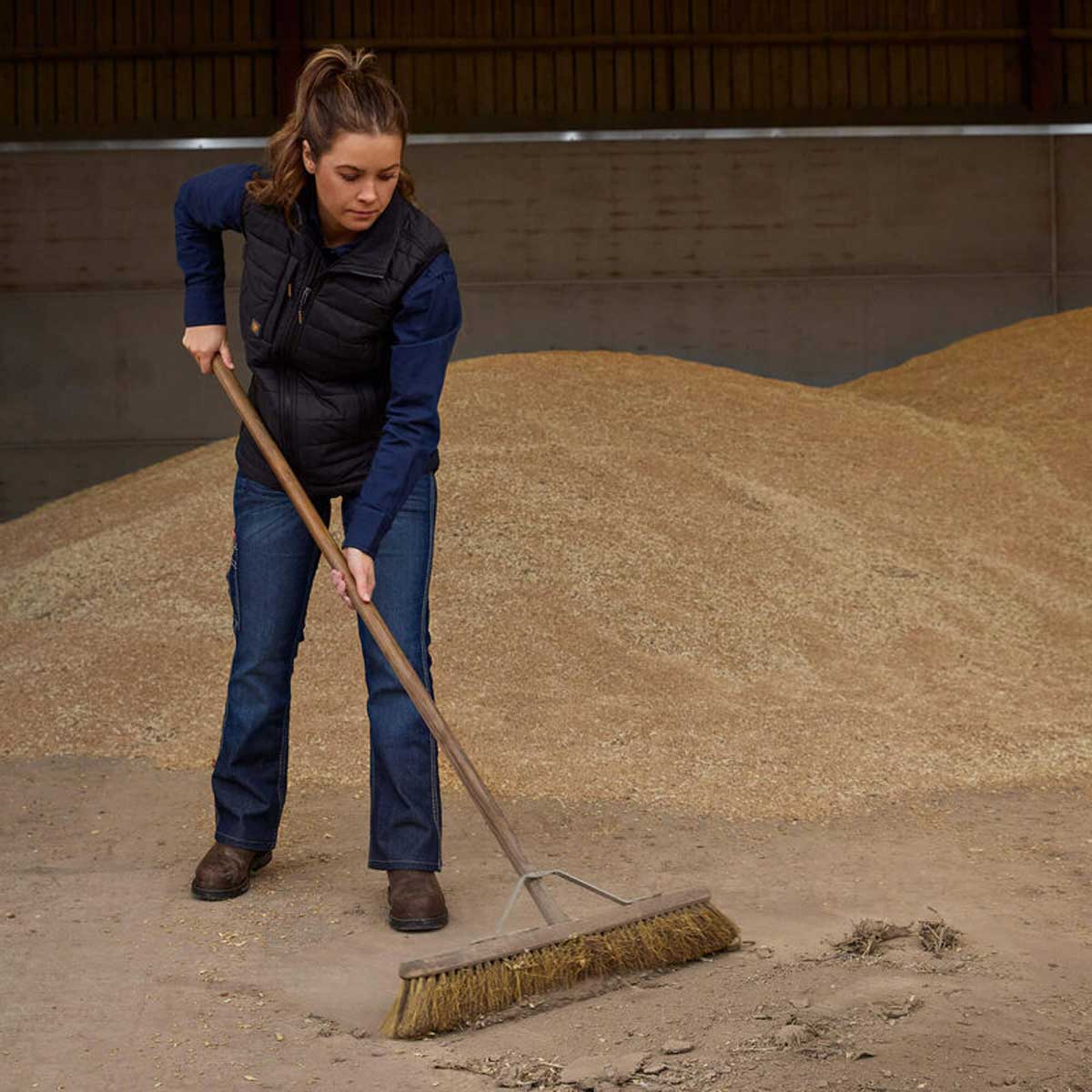 ARIAT Rebar Washed Twill Work Shirt - Womens - Navy - Image 2