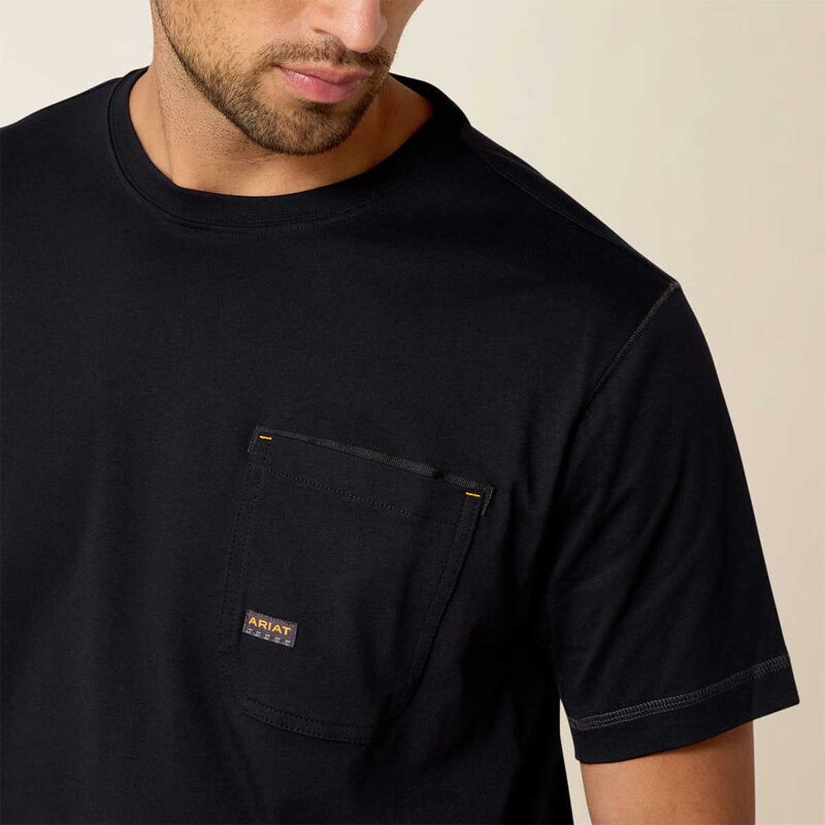 ARIAT Rebar Workman T-Shirt - Mens - Black - Image 5