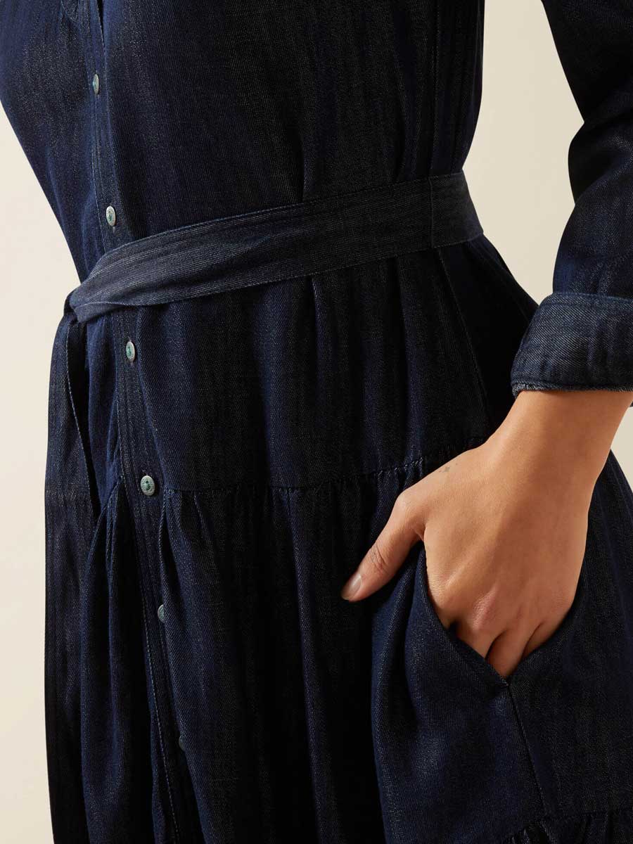 ARIAT Sahara Dress - Women's - Navy Rinse - Image 4