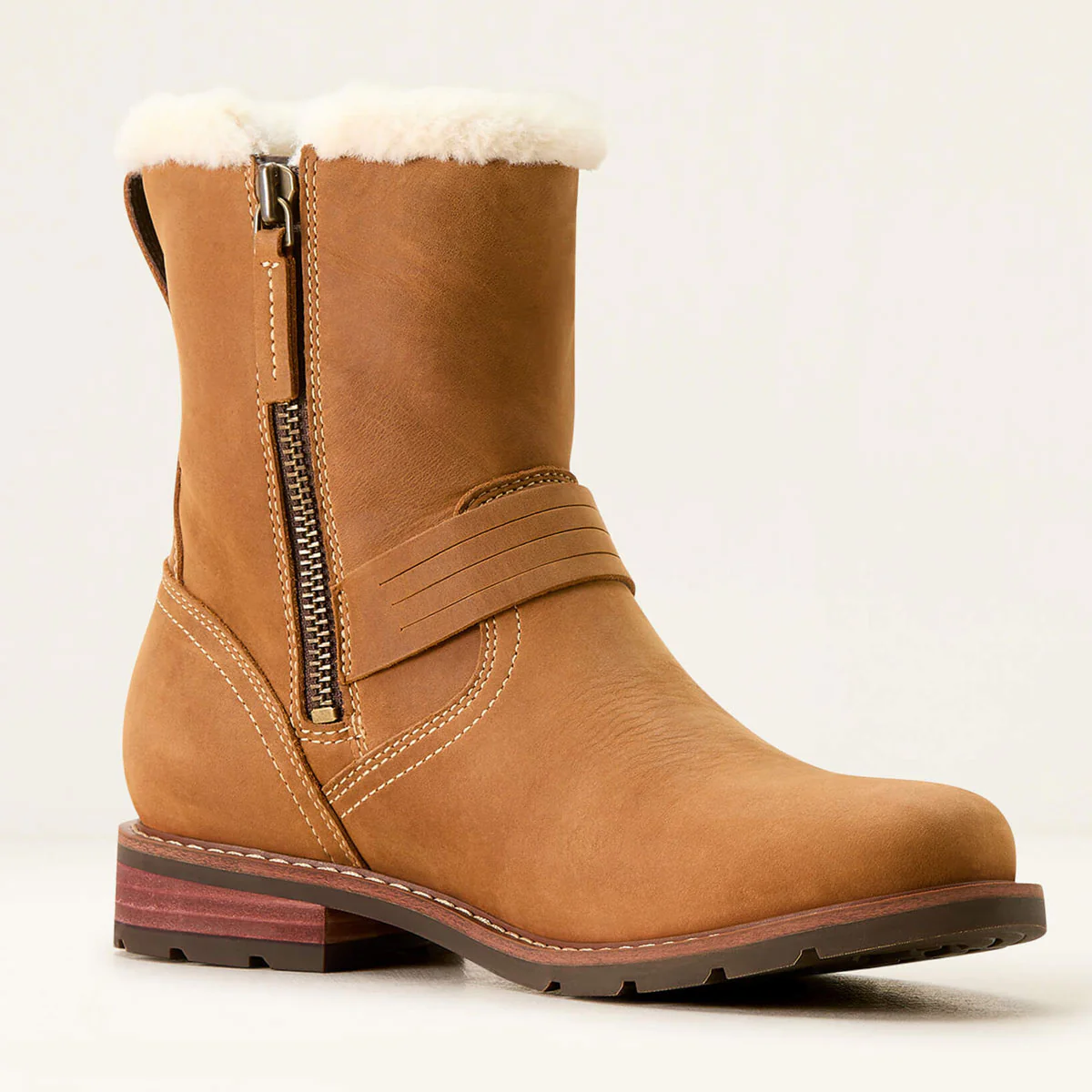 ARIAT Savannah Sherpa Waterproof Boots - Womens - Carmel Tan - Image 6