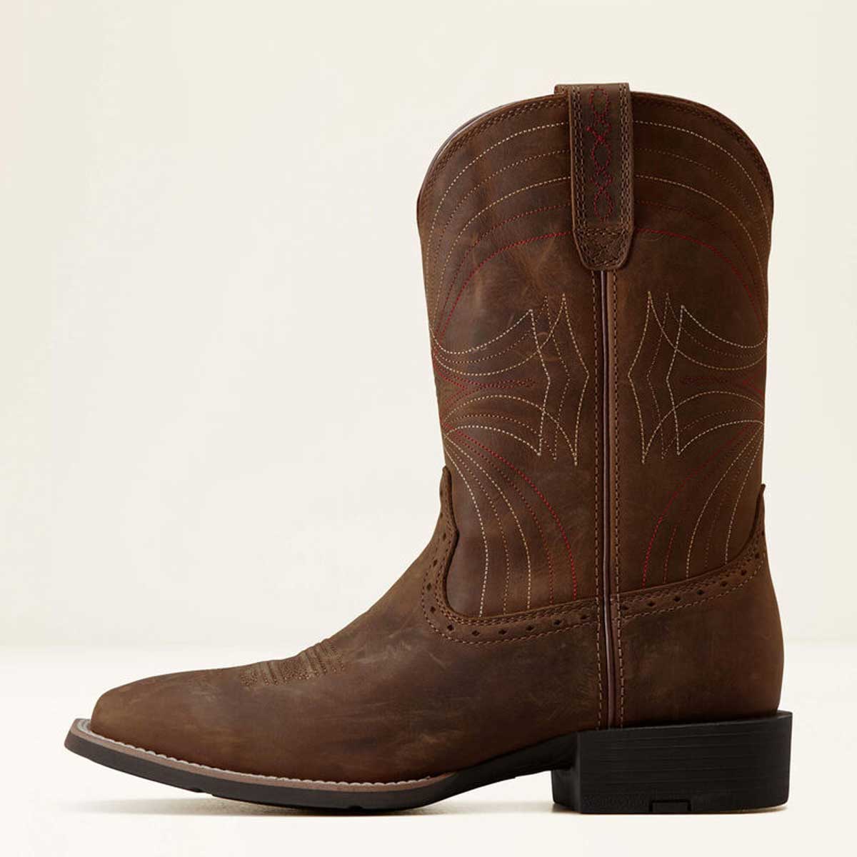 ARIAT Sport Wide Square Toe Western Boot - Mens - Distressed Brown - Image 3